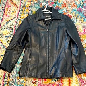 Priced to sell all leather jacket from Kenneth Cole. Women’s medium. See photos